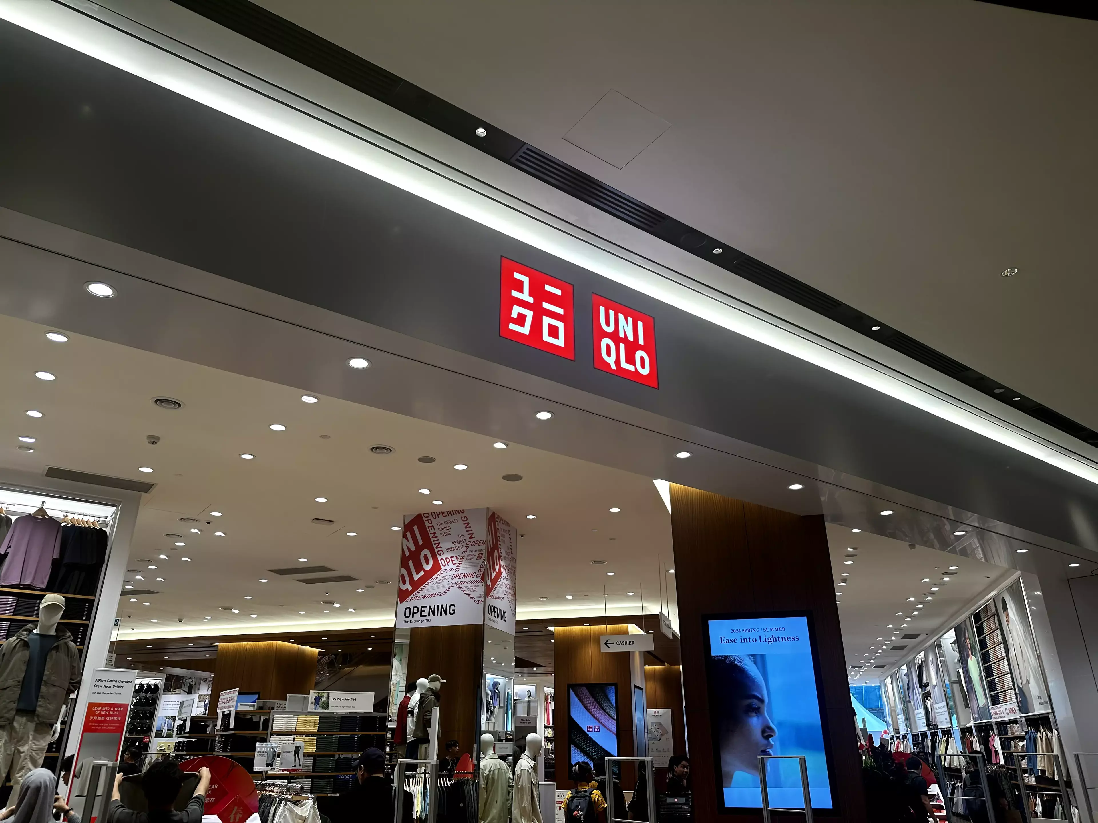 Storefront of the largest Uniqlo in Malaysia