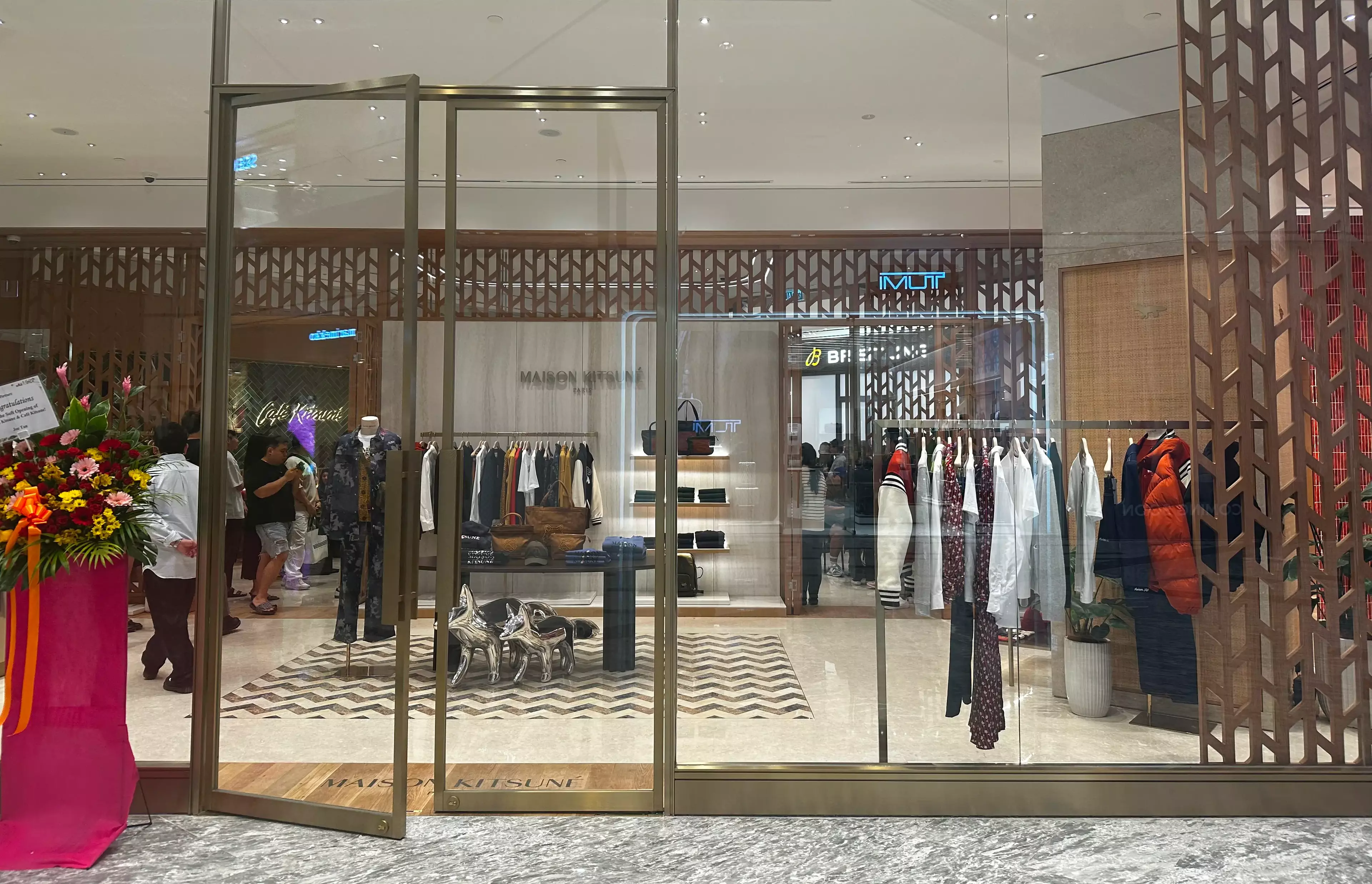 Elegant Storefront of Maison Kitsune in Kuala Lumpur: Where Parisian Fashion Meets Malaysian Style